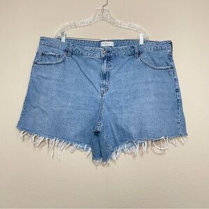 Abercrombie & Fitch Curve Love‎ The Loose Short High Rise Sz 36 Denim Shorts